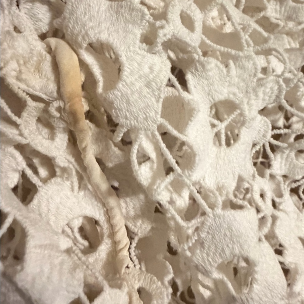 Sandro Paris White Crochet Lace Top – Size 1 (US Small) - Picture 14 of 16